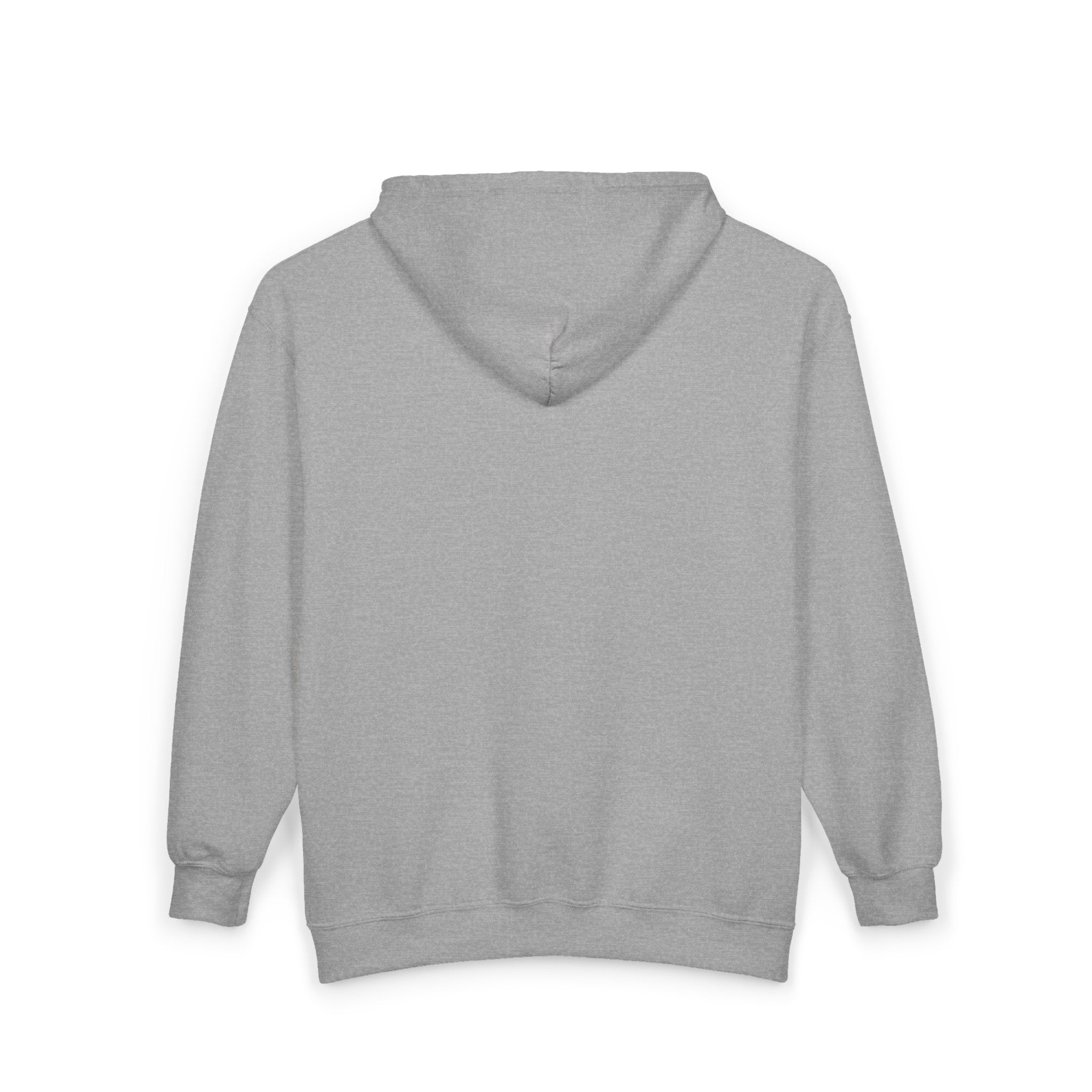 Momme Zip Hoodie — "Love Shows Up" Mom Silhouette Full-Zip Sweatshirt