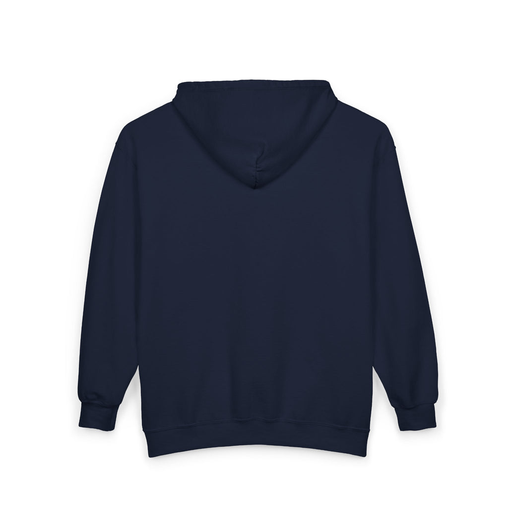 Momme Zip Hoodie — "Love Shows Up" Mom Silhouette Full-Zip Sweatshirt