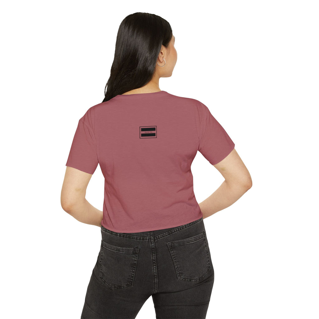 Mom 'Me' Crop Top — "Love Shows Up" Mother-Daughter Festival Tee