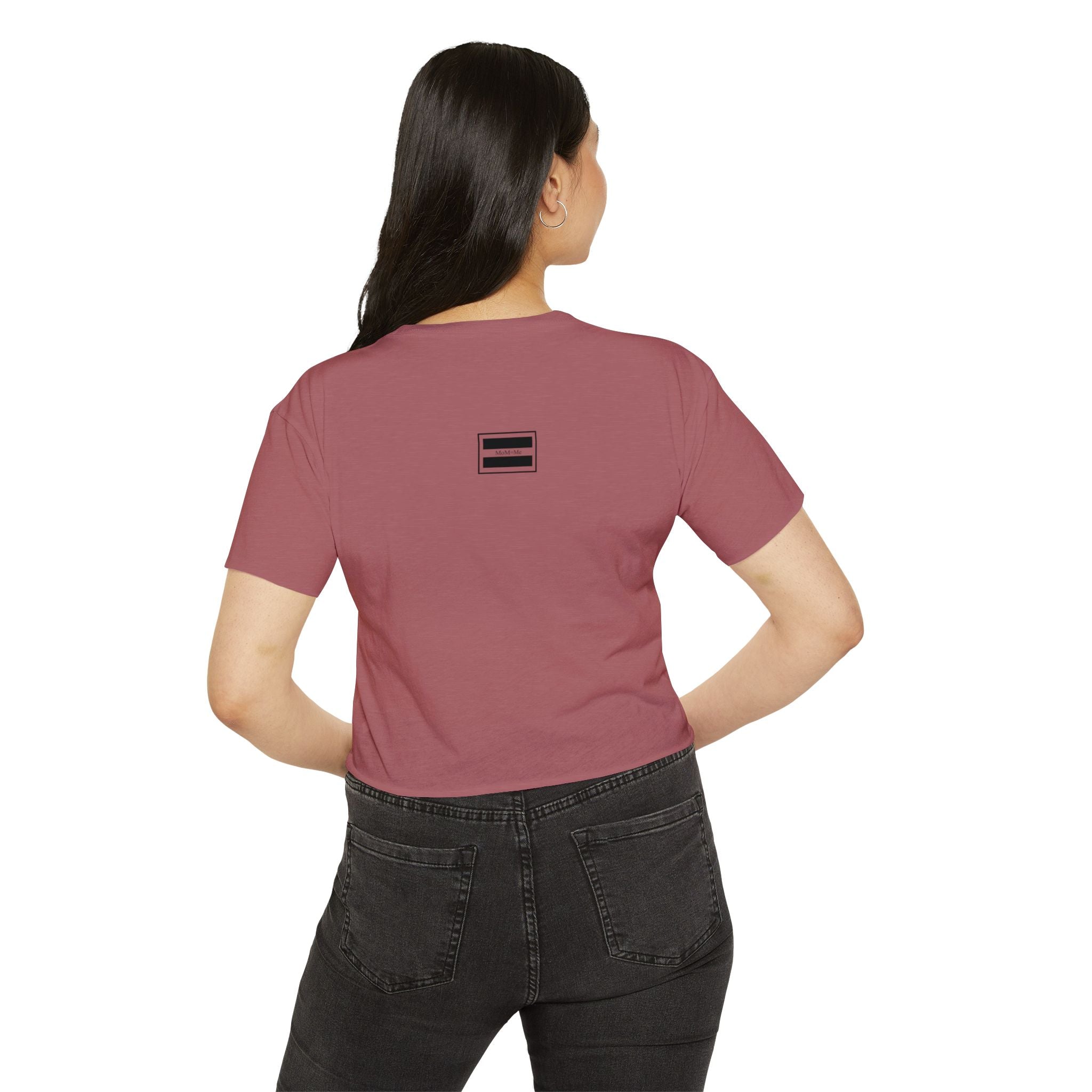 Mom 'Me' Crop Top — "Love Shows Up" Mother-Daughter Festival Tee