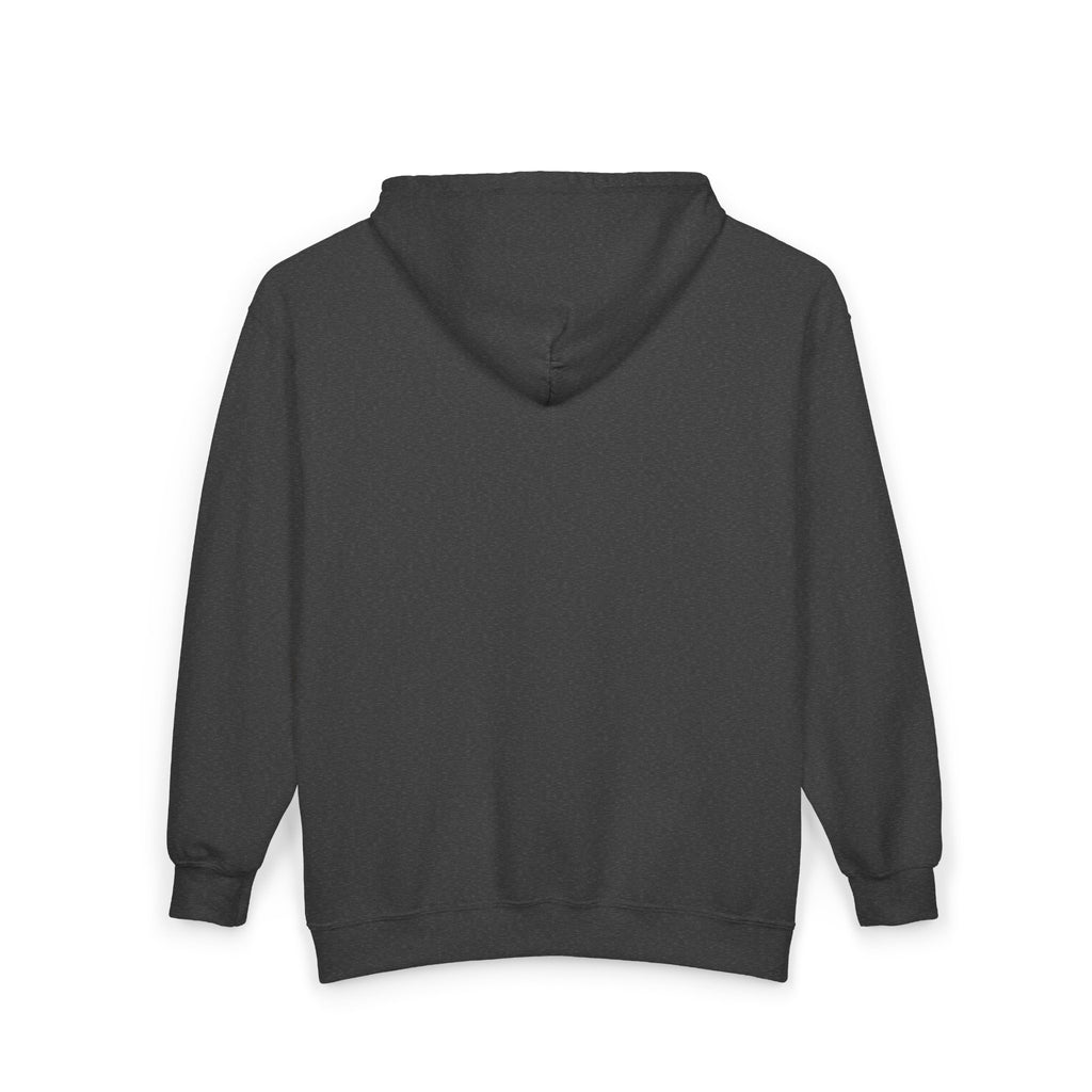 Momme Zip Hoodie — "Love Shows Up" Mom Silhouette Full-Zip Sweatshirt