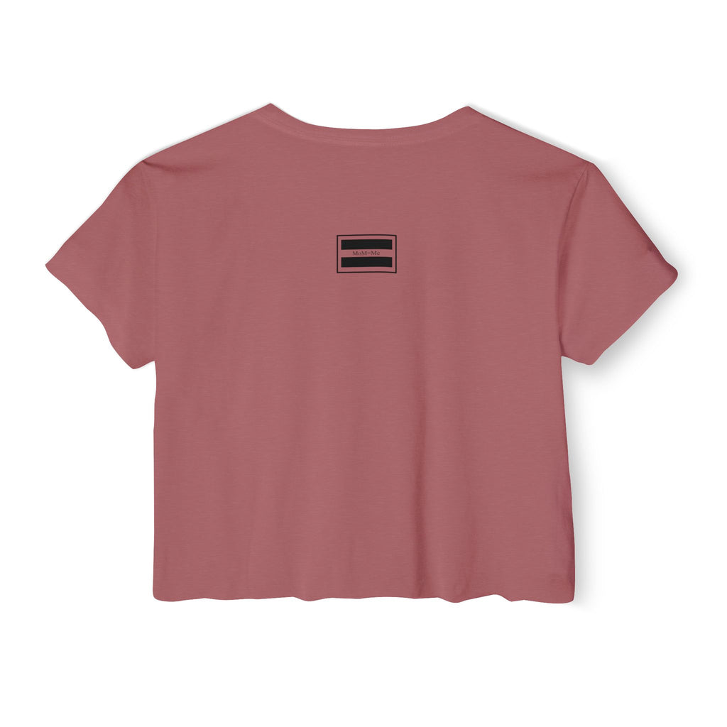 Mom 'Me' Crop Top — "Love Shows Up" Mother-Daughter Festival Tee